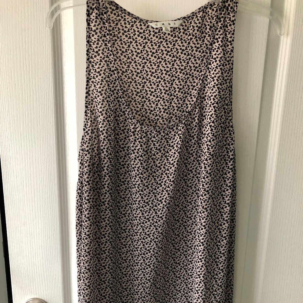 CAbi Women's  Black Printed Tank Top